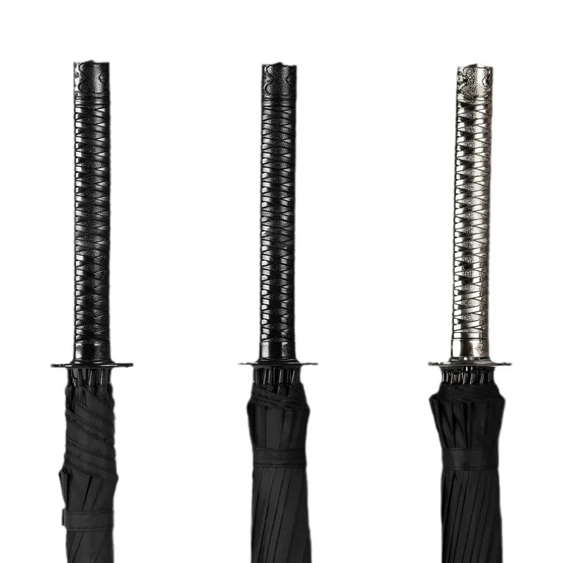 16 Bones Japanese Samurai Umbrella Outdoor Household Straight Rod Umbrella Man Gift Windproof Creative Design Friend Gift