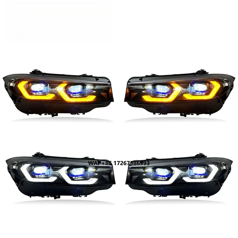 

SJC Auto LED Headlights for 3 Series G20 G28 2023-2025 Dual Color Front Lights Car Parts Head Lamp Plug and Play