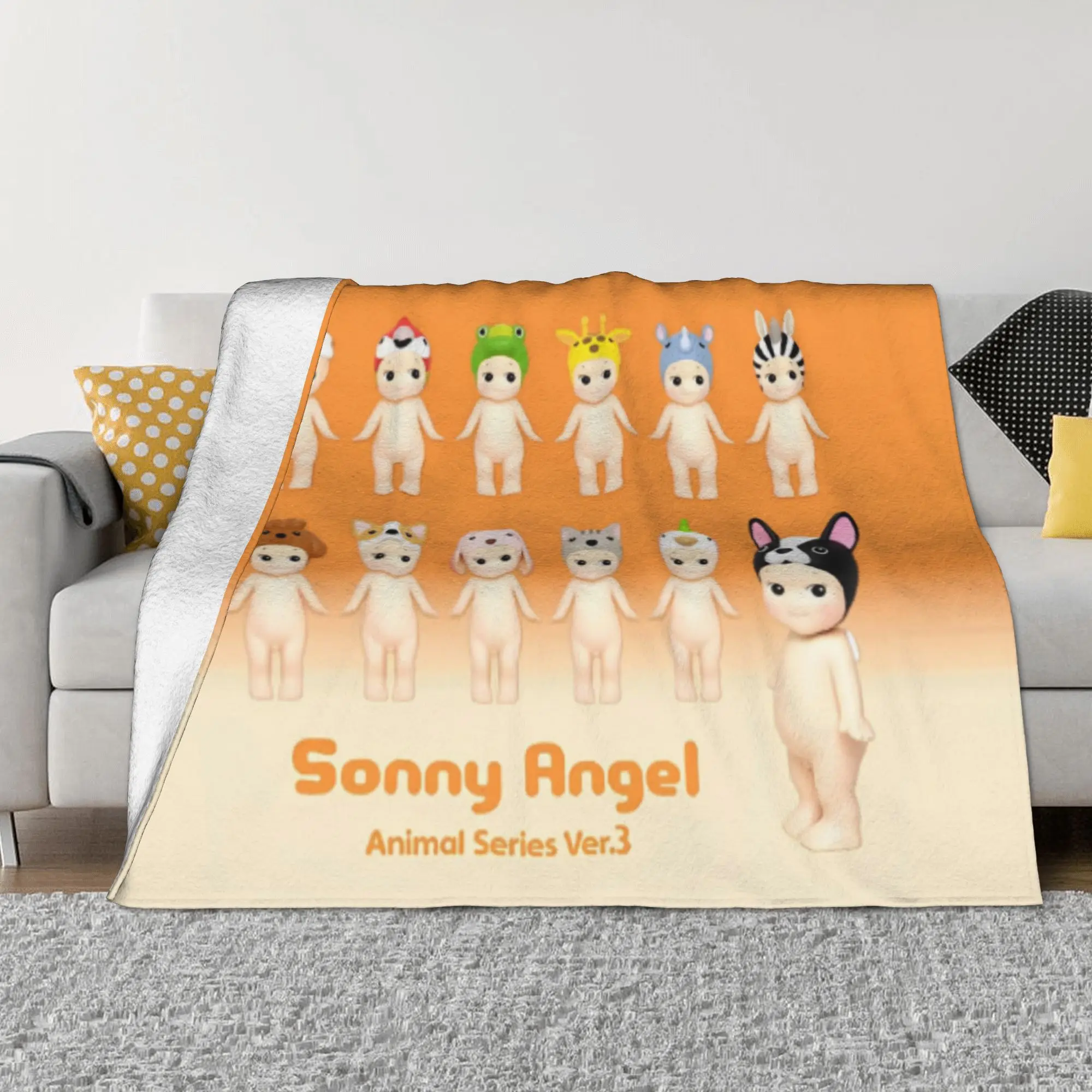 Sonny Angel Throw Blanket for Couch  Soft Fuzzy Plush Blanket 50x60 Inches Multi-size Bedspread for All Seasons