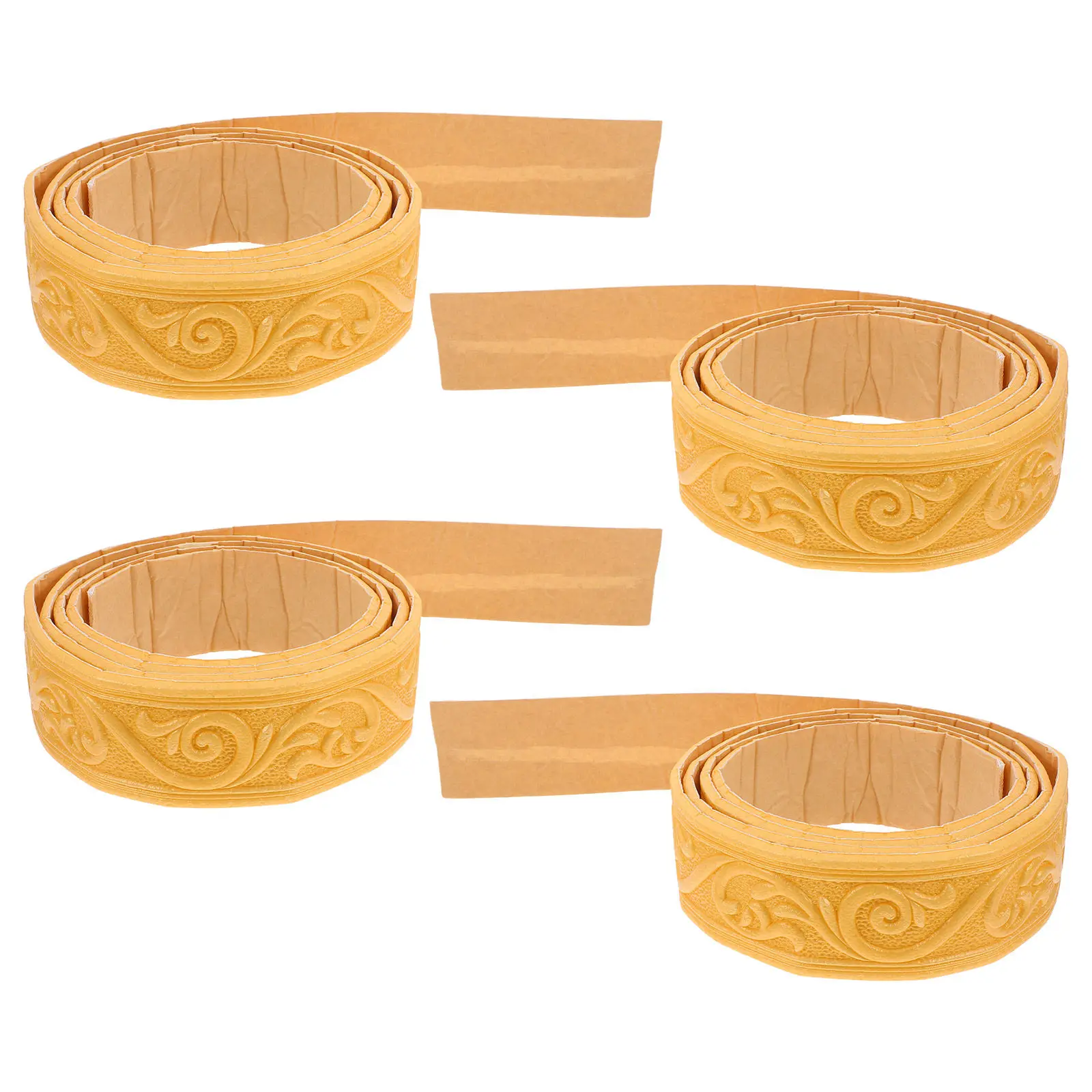 

4 шт. 3D самоклеящиеся гибкие декоративные молдинги для стен, дверных проемов, потолков, шкафов, рам зеркал