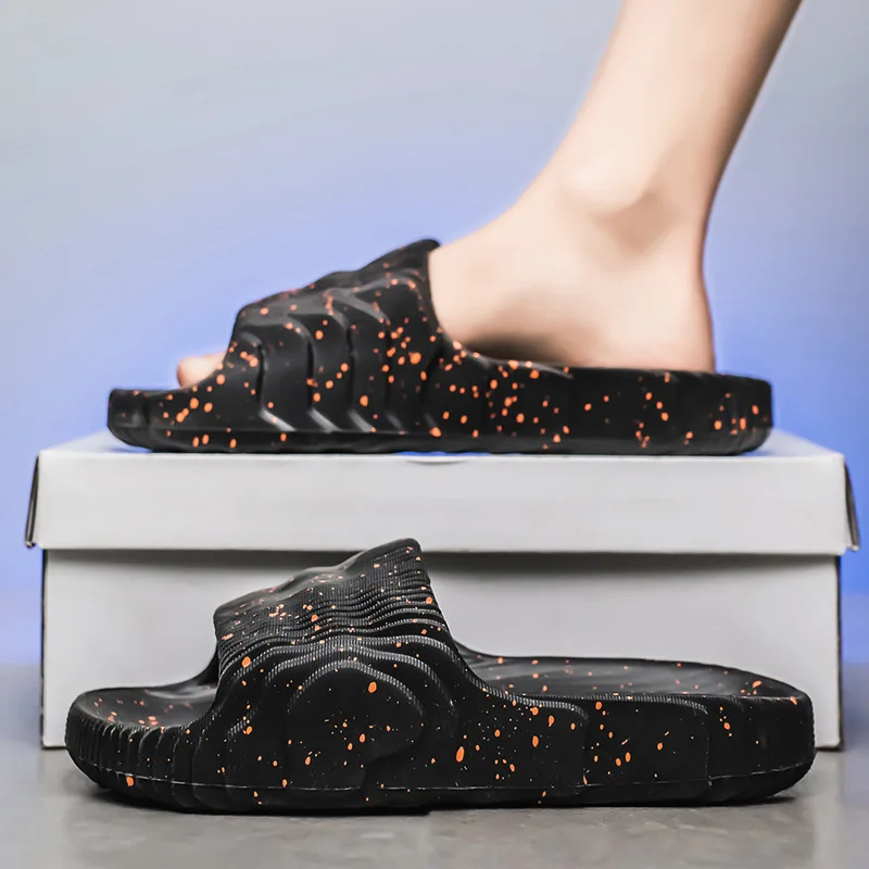 

Мужские модные сандалии 2026: однотонные пляжные шлепанцы, летние нескользящие сандалии, мягкие унисекс-слайды, женские люксовые ультралегкие уличные туфли