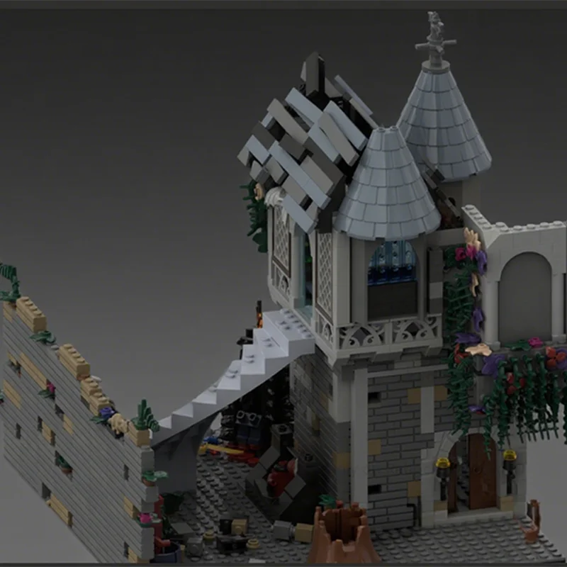 1249pcs MOC Ambushing the Vampire Lord Modular Building Blocks DIY Gothic Fantasy Scene Creative Display Collectible Toy