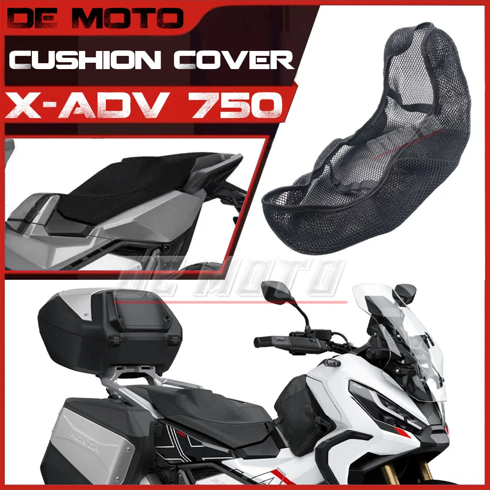 

For HONDA X-ADV 750 XADV750 XADV 750 2021- 3D Mesh Elasticity Protecting Cushion Seat Cover Nylon Fabric Motorcycle Accessories