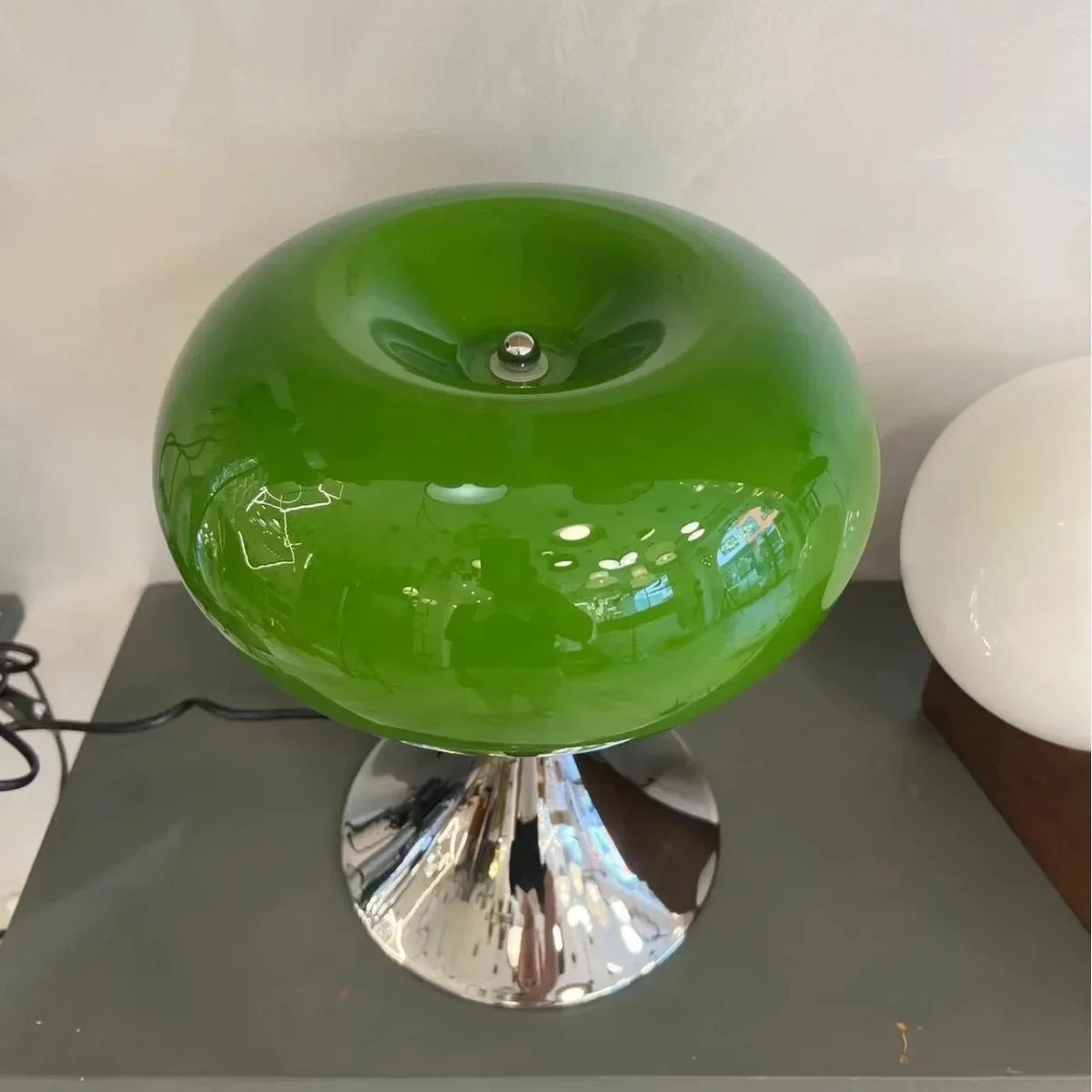 DSA medieval glass desk lamp, living room, homestay, bedroom, retro atmosphere, bedside countertop
