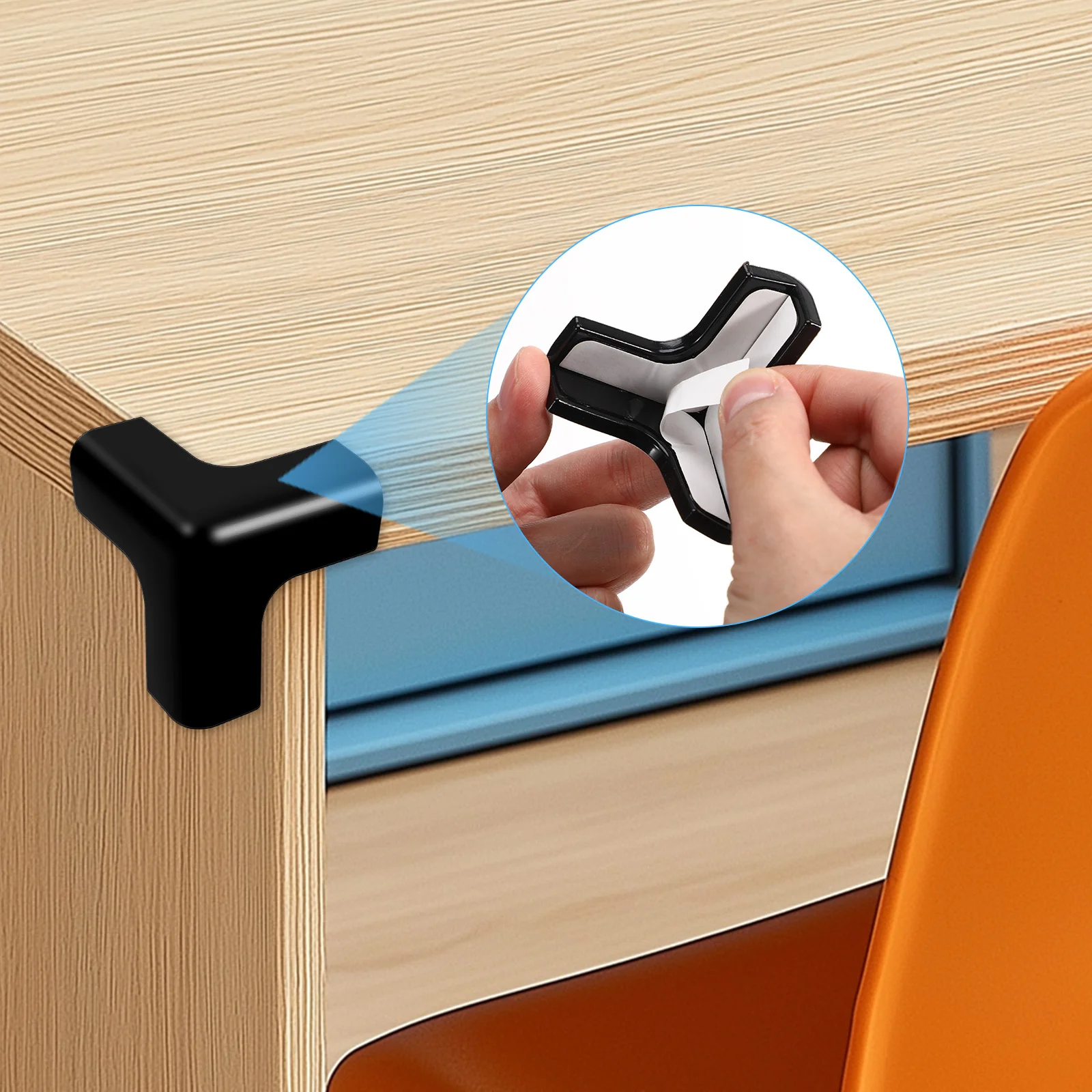 4 قطع من واقيات زوايا الطاولة من مادة PVC الناعمة المضادة للحراس لسلامة الطفل وحماية الأثاث ومصدات وخزائن الطاولات