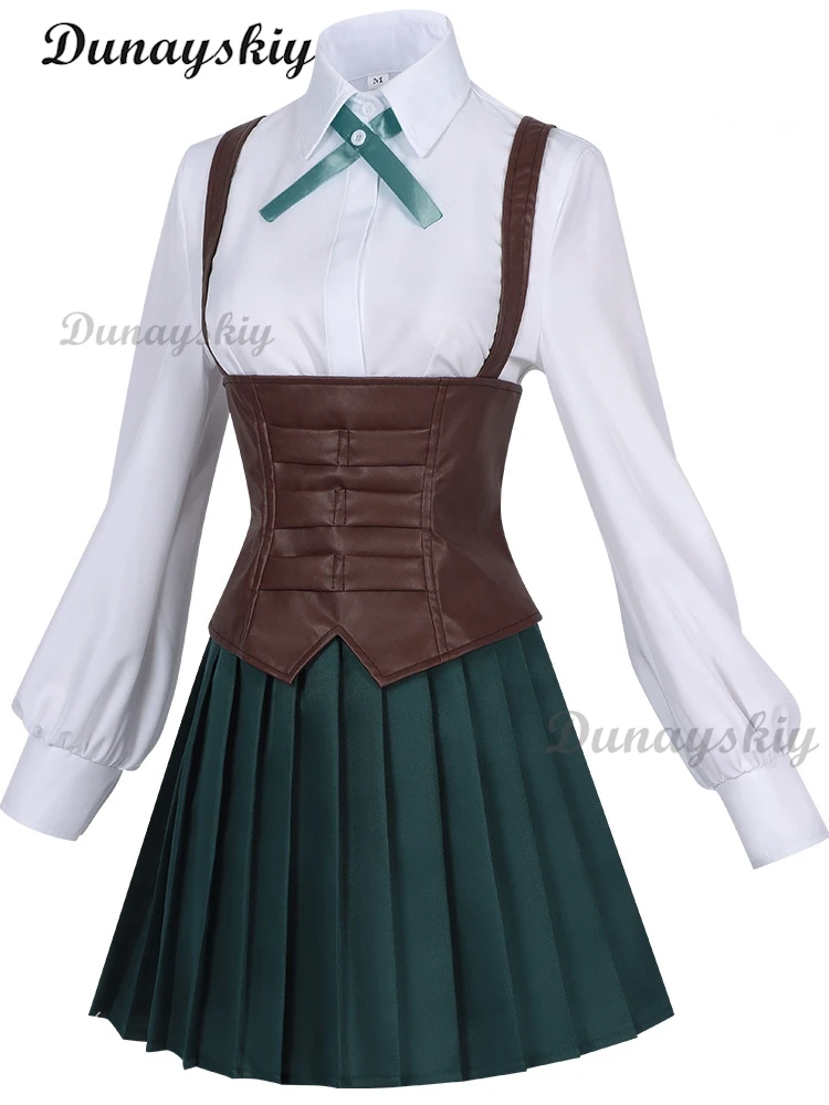 Anime 100 Kanojo Yoshimoto Utsukushisugi Mimimi 코스프레 의상 가발 할로윈 여자 여자 JK 스커트 헤어 액세서리 소품 복장