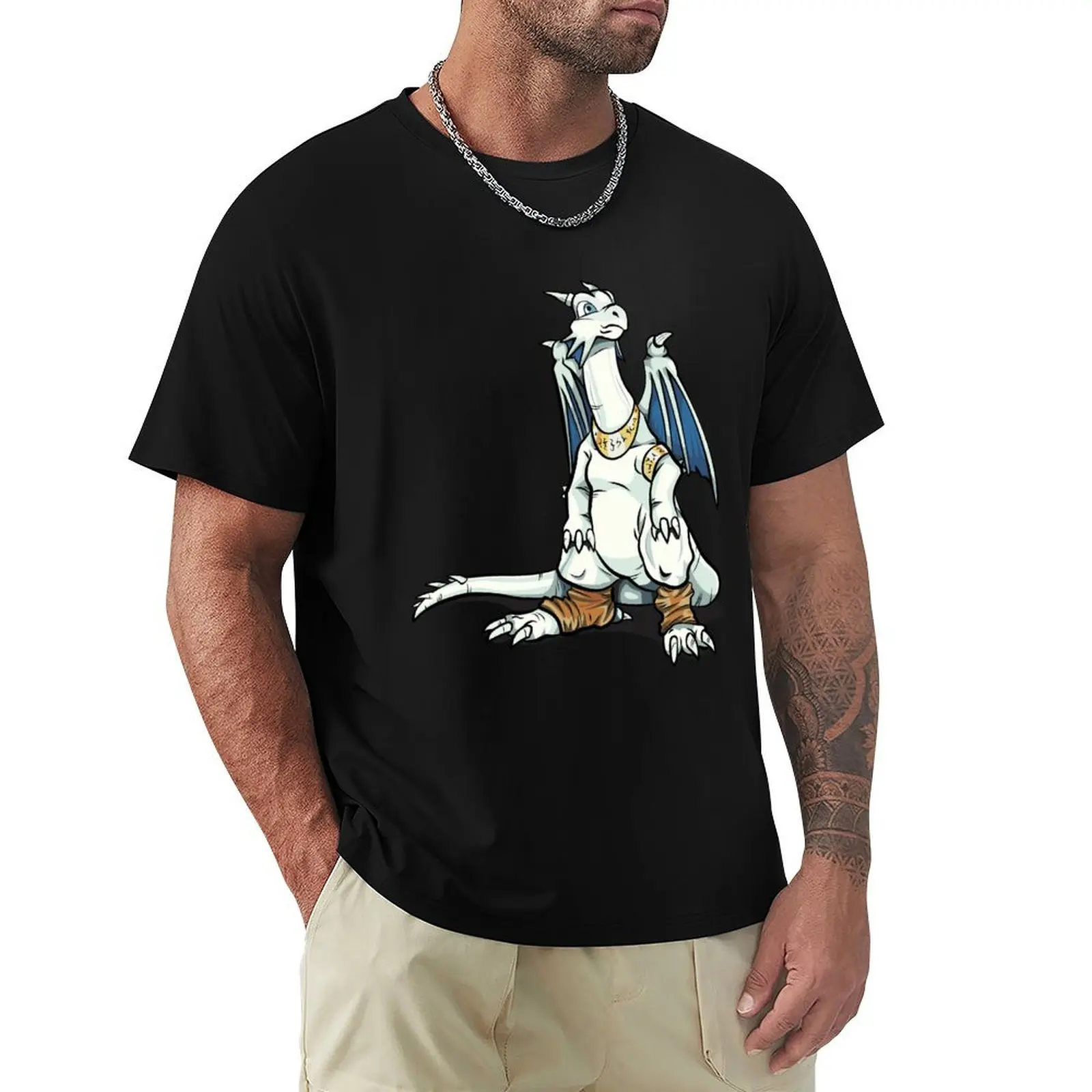 

Shining Force: Bleu the (baby) Great Dragon T-Shirt anime stuff oversized plus size clothes mens graphic t-shirts hip hop