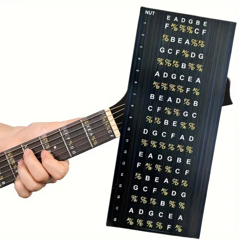 Miwayer Guitar Fretboard Stickers Scale Note Sticker /for Beginner Learning Decal Classic Acoustic Electric Guitar Accessories