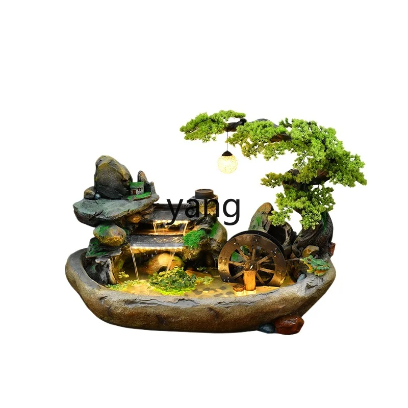 

LMM large floor rockery fountain water feature living room office spray water decoration ornament