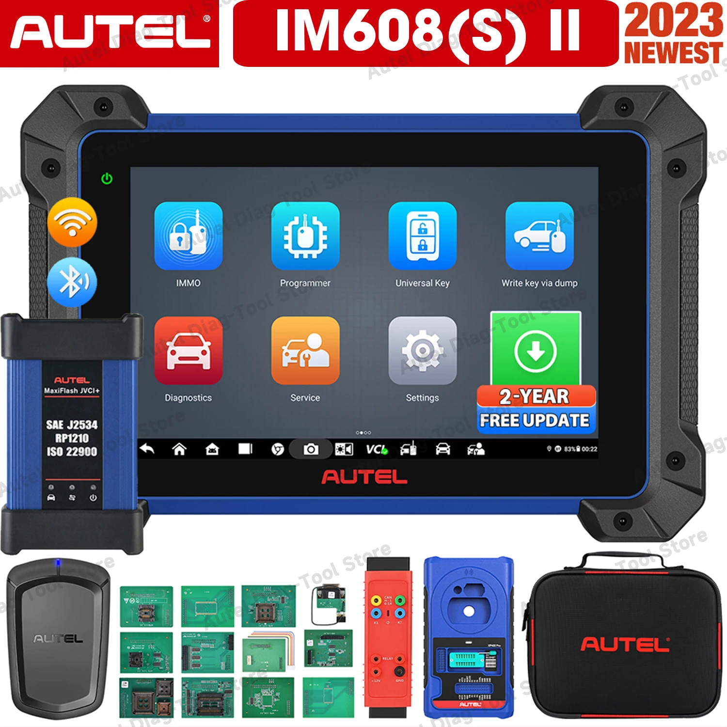 2024 Autel MaxiIM IM608 II IM608S II Car Key Programing Tool IMMO Key Programmer Diagnostic Scanner PK IM608PRO IM508