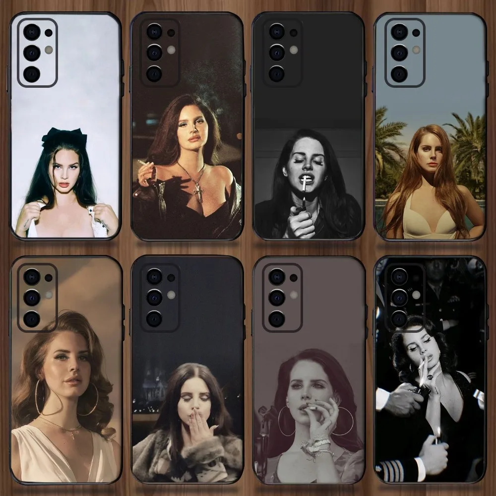 L-Lana D-Del Rey Smoking Phone Case For Samsung Galaxy A13,A21s,A22,A31,A32,A52,A53,A71,A80,A91 Soft Black Cover