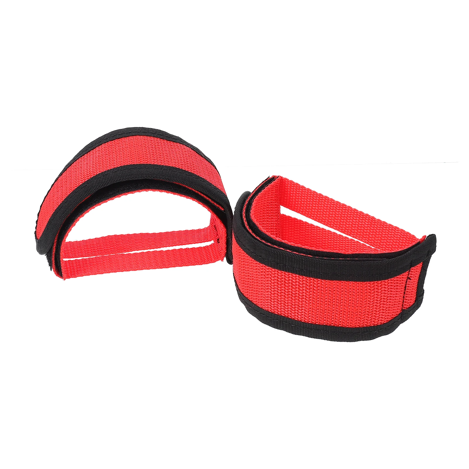 

1 Pair Red Bike Pedal Straps Adjustable Footrest Straps Structure Practical Design Comfortable Riding