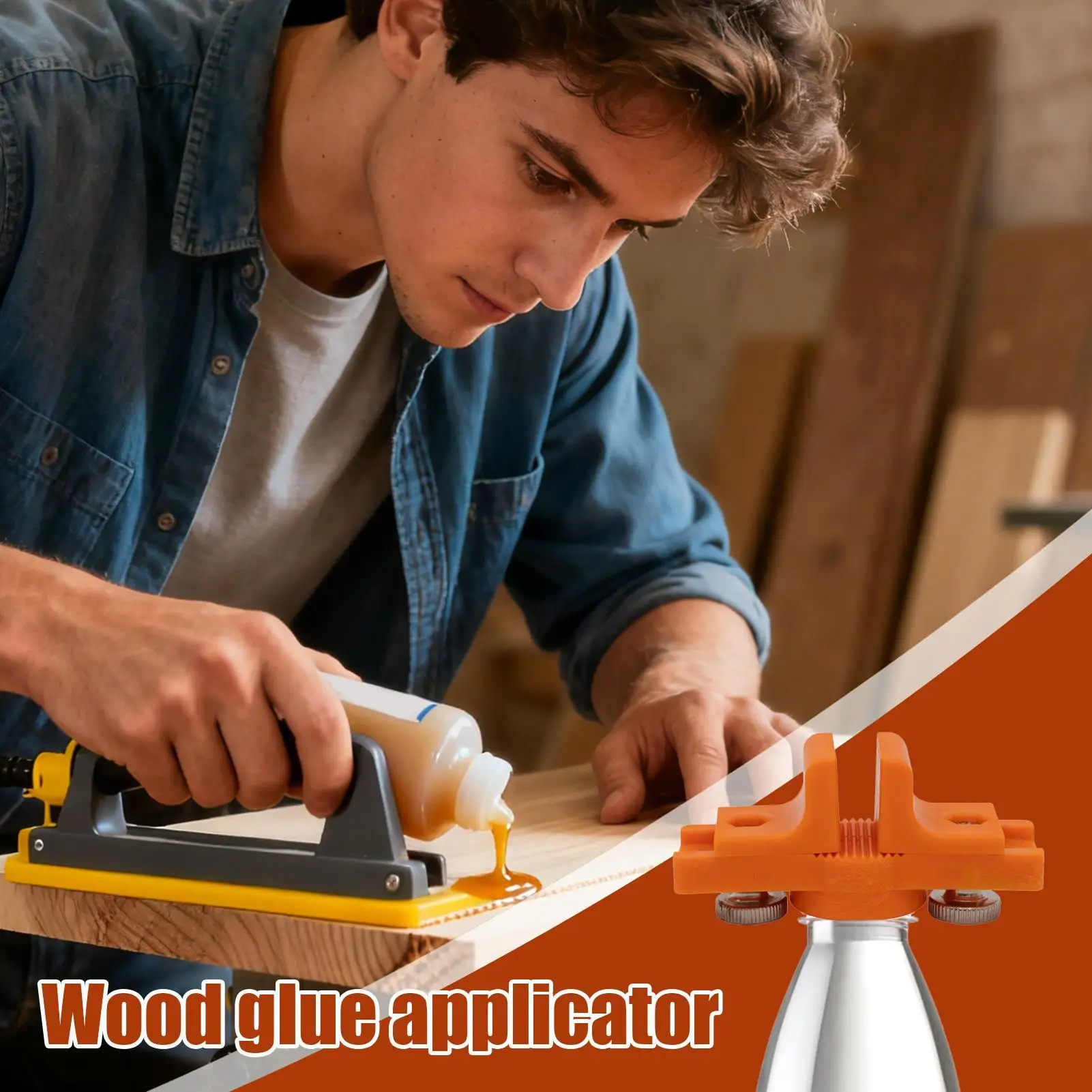 Glue Applicator for Woodworking Edge Adhesive Dispenser Tool Edge Banding Glue Applicator for Woodworking Outdoor Repair Crafts