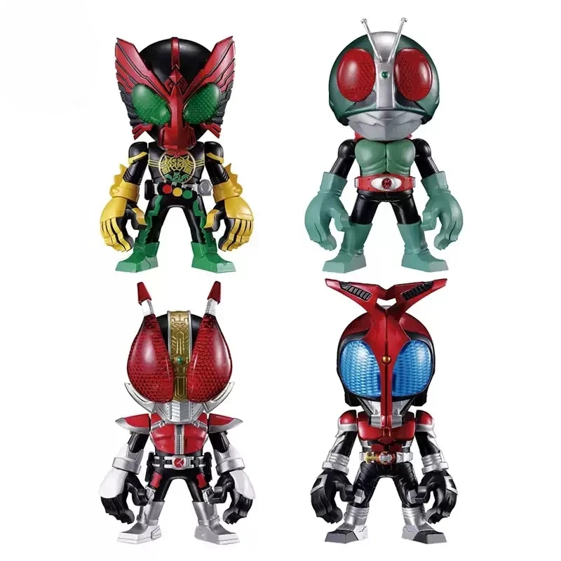 New Arrival In Stock Bandai Genuine Gashapon Kamen Rider Power Knuckle 2 Kabuto Ooo No.2 Movable Figure Collectible Ornament