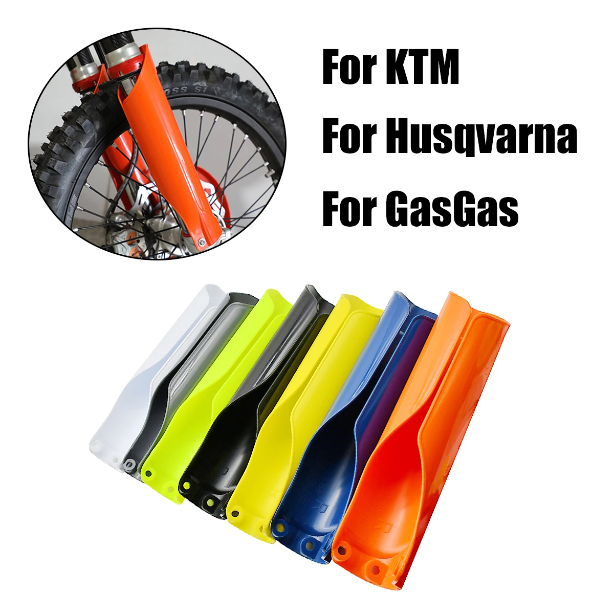 

For KTM GASGAS EC EX MC FC TC TE TX FX FC EXC FE EXC-F SX SX-F 150 250 300 350 400 450 501 530 TPI Fork Guard Protector Cover