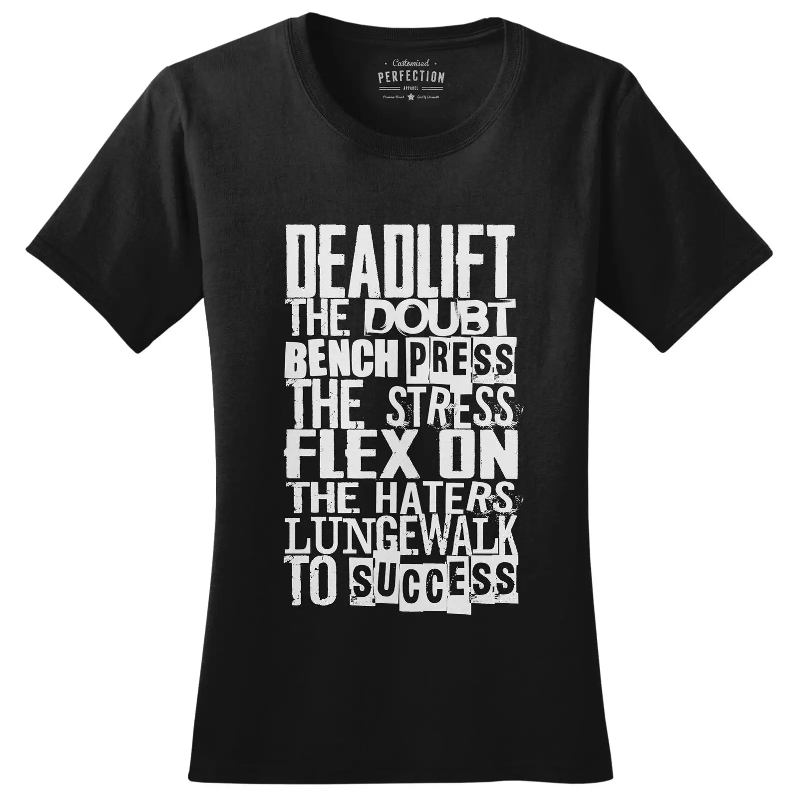 Gym Mantra Fitness Graphic Tees for Women - Novelty Gym Shirt