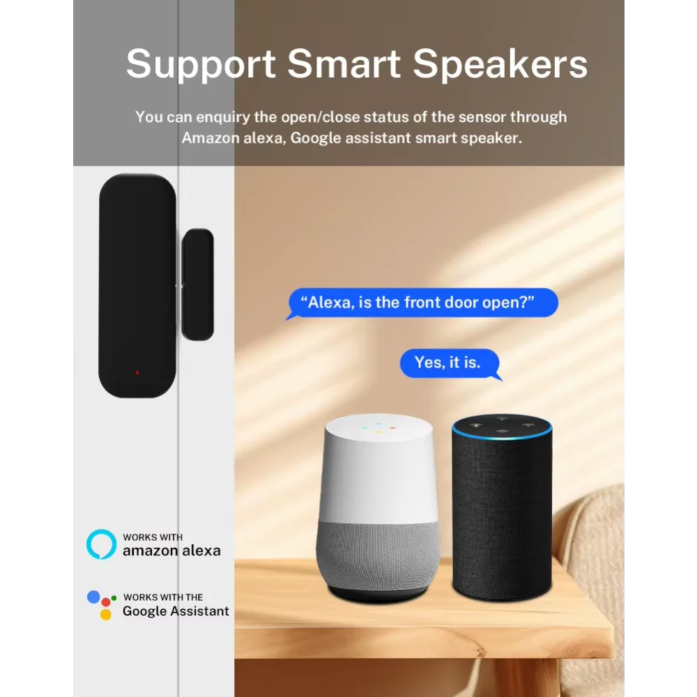 Remote Control Compatible with Alexa Tuya Zigbee 3.0 Door Sensor Window Sensor Contact Sensor For Smart Home Smart Life APP