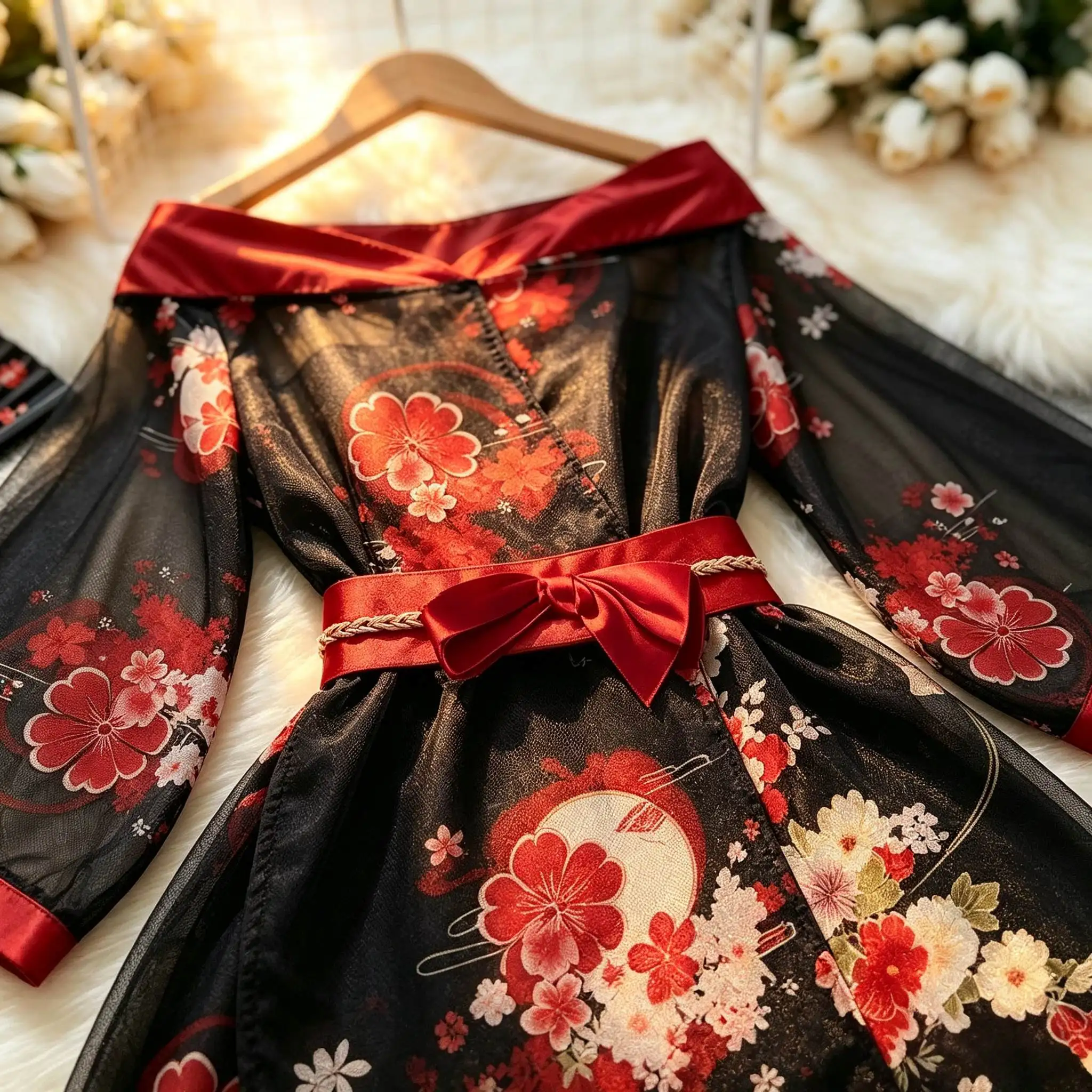 Female Kimono Night Suit Sexy Underwear Pajamas Dress Uniform Lingerie Maid Yukata Japanese Slash Neck Hotsweet Club Mini Dress