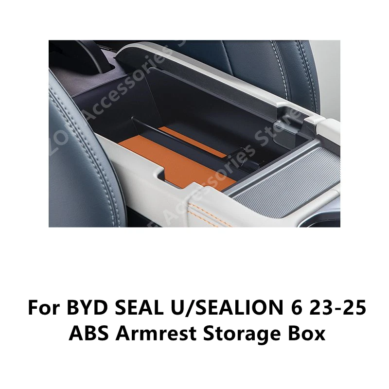 For BYD SEAL U/SEALION 6 23-25 ABS Armrest Storage Box,Car Interior Modification Accessories Refit