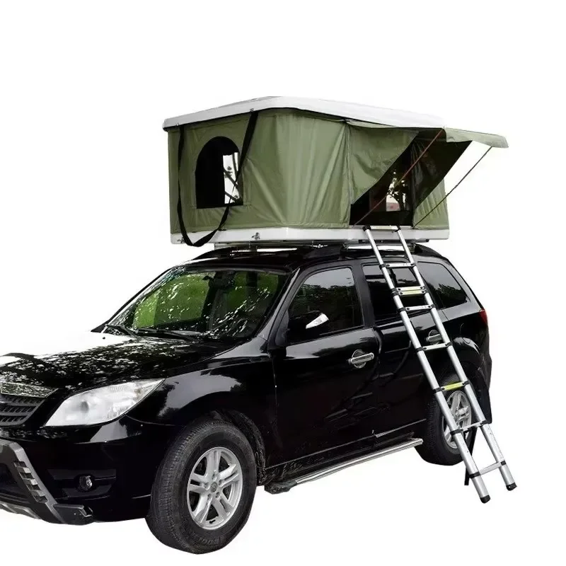 Hard Shell Fiberglass Rooftop Awning for SUV 4x4 Offroad Vehicle Roof Top Tent with Awning
