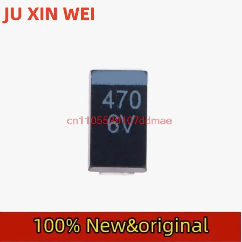 10-100pcs new SMD tantalum capacitor 6.3V470UF 470UF 6V D7343 Type D NECblack