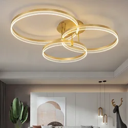 Modern Led Acrylic Ceiling Lamps Minimalism Round Ring Living Dining room Bedroom Ceiling Light Home Decor Indoor Lustre Fixture