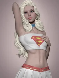 1/24 75mm 1/18 100mm Resin Model Kits Super Girl Figurine Unpainted No Color RW-1143