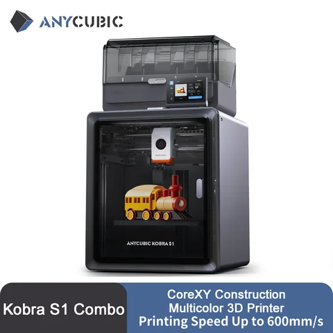 Anycubic 3D Printer Kobra S1/ S1 Combo Auto Leveling CoreXY Structure Direct Extruder Up to 600mm/s High Speed Printing