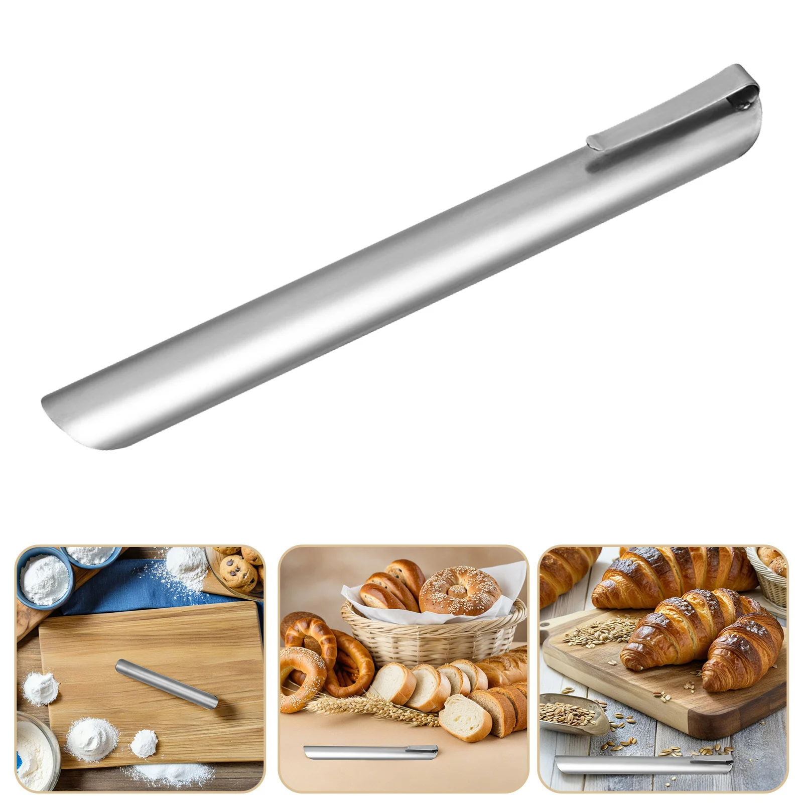 

Bench Scraper for Cake Decorating Stainless Steel Dough Tool Compact Size Easy to Collector Pastry Chef Favorite