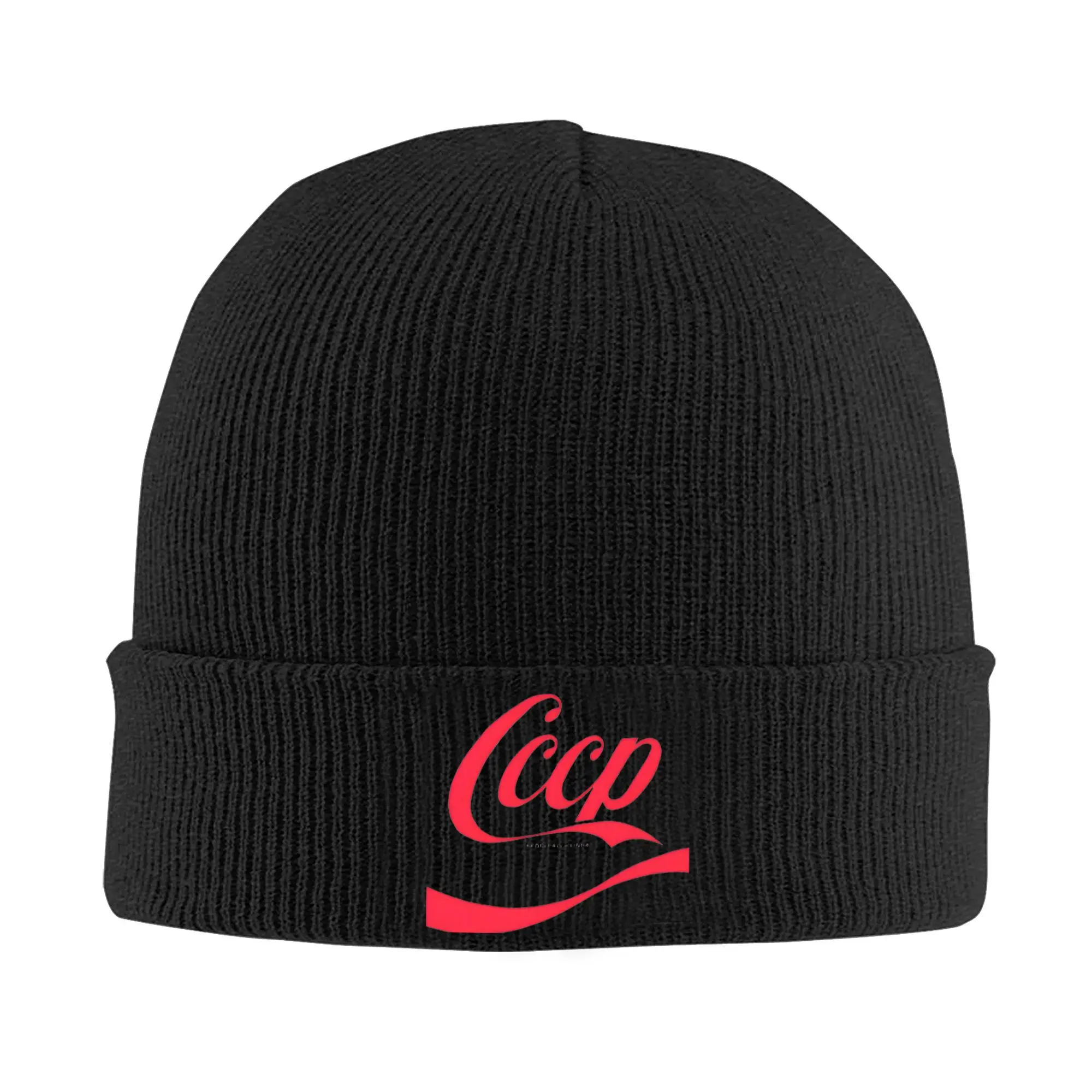 CCCP Alla Linea Knitted Caps for Women Men Beanies Winter Hat Acrylic  Warm Melon Cap