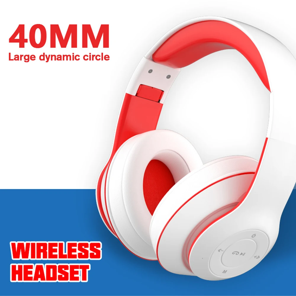 Head Mounted Earphones DR-52 Wireless Bluetooth 5.0+EDR Gaming Headphones Call Function Voice Control With Microphones 200mAh