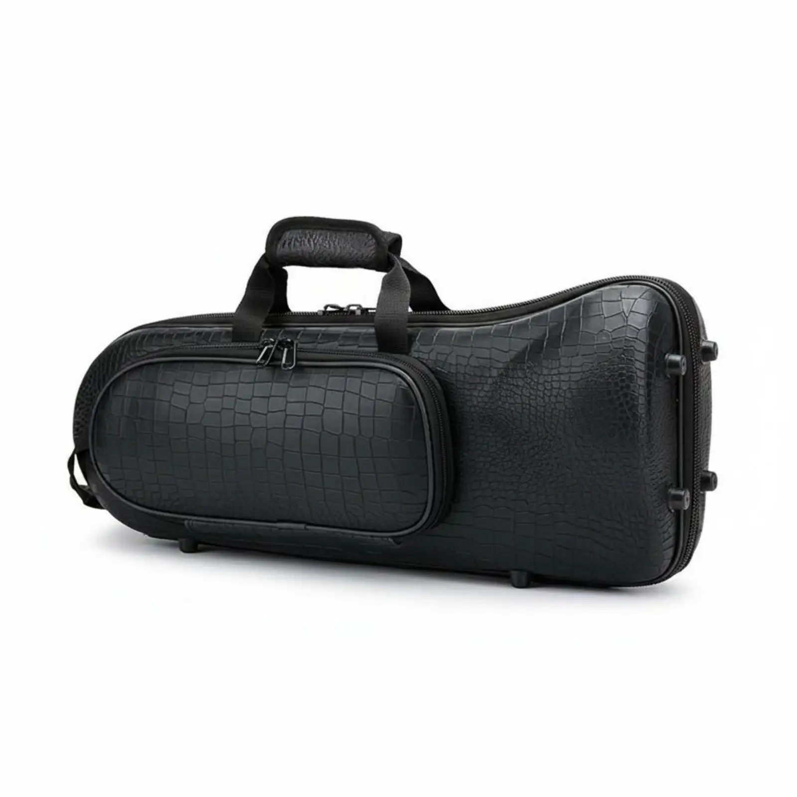 Small Trumpet Case Molded Body Trumpet Carrying Case Zippered Closure Instrument Carrier