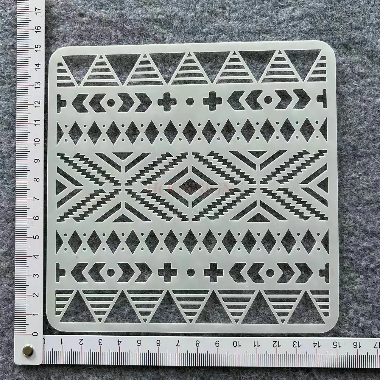 1 قطعة قالب هندسي ماندالا قالب الرسم سيراميك رذاذ اللوحة غير النظامية قالب جوفاء أداة الرسم الطالب #1