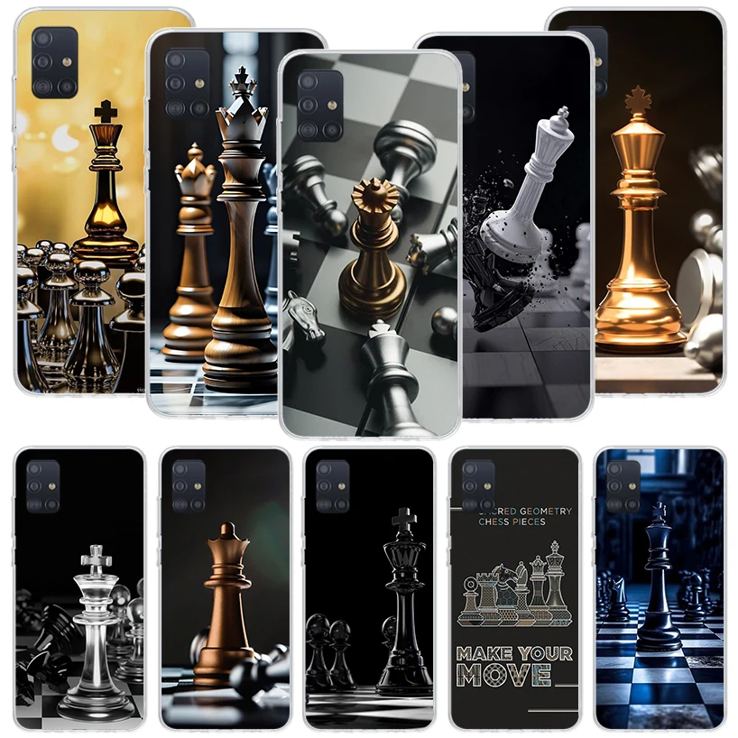 Competitive Chess Game Phone Case for Samsung Galaxy A50S A51 A70 A71 A41 A31 A21S A11 A40 A30 A20E A10 A6 Plus A8 + A7 A9 Cover