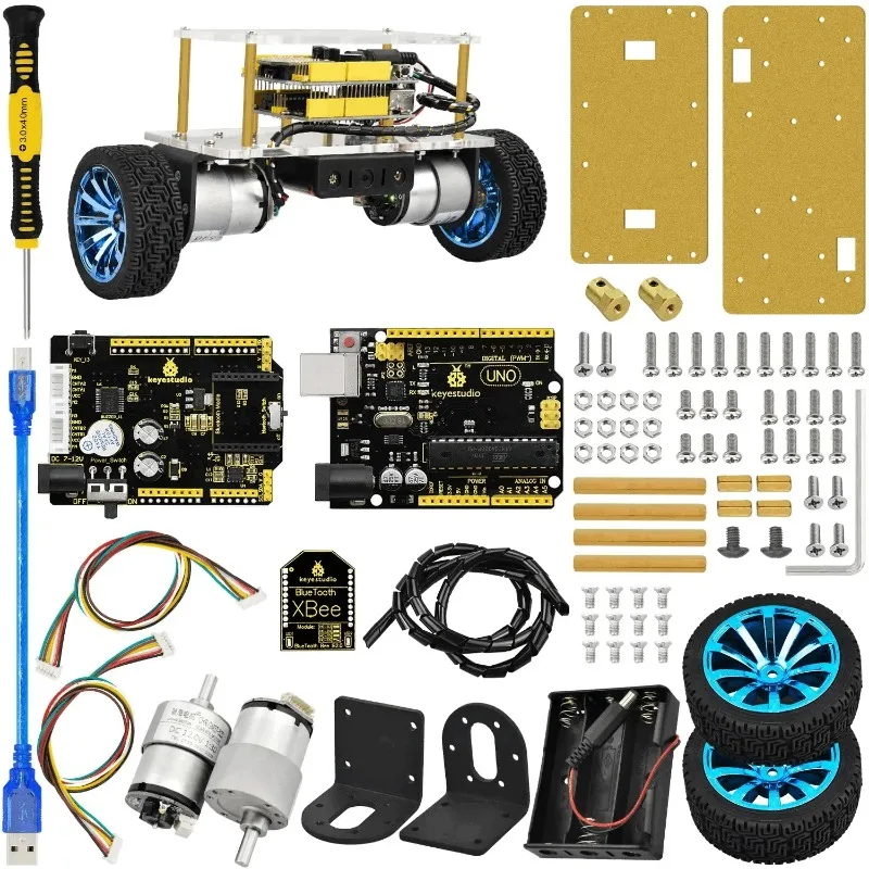 Self Balancing Robot Car Kit Keyestudio Smart Electronic Educational Toy for Arduino STEM DIY Coding Programming Children Gift