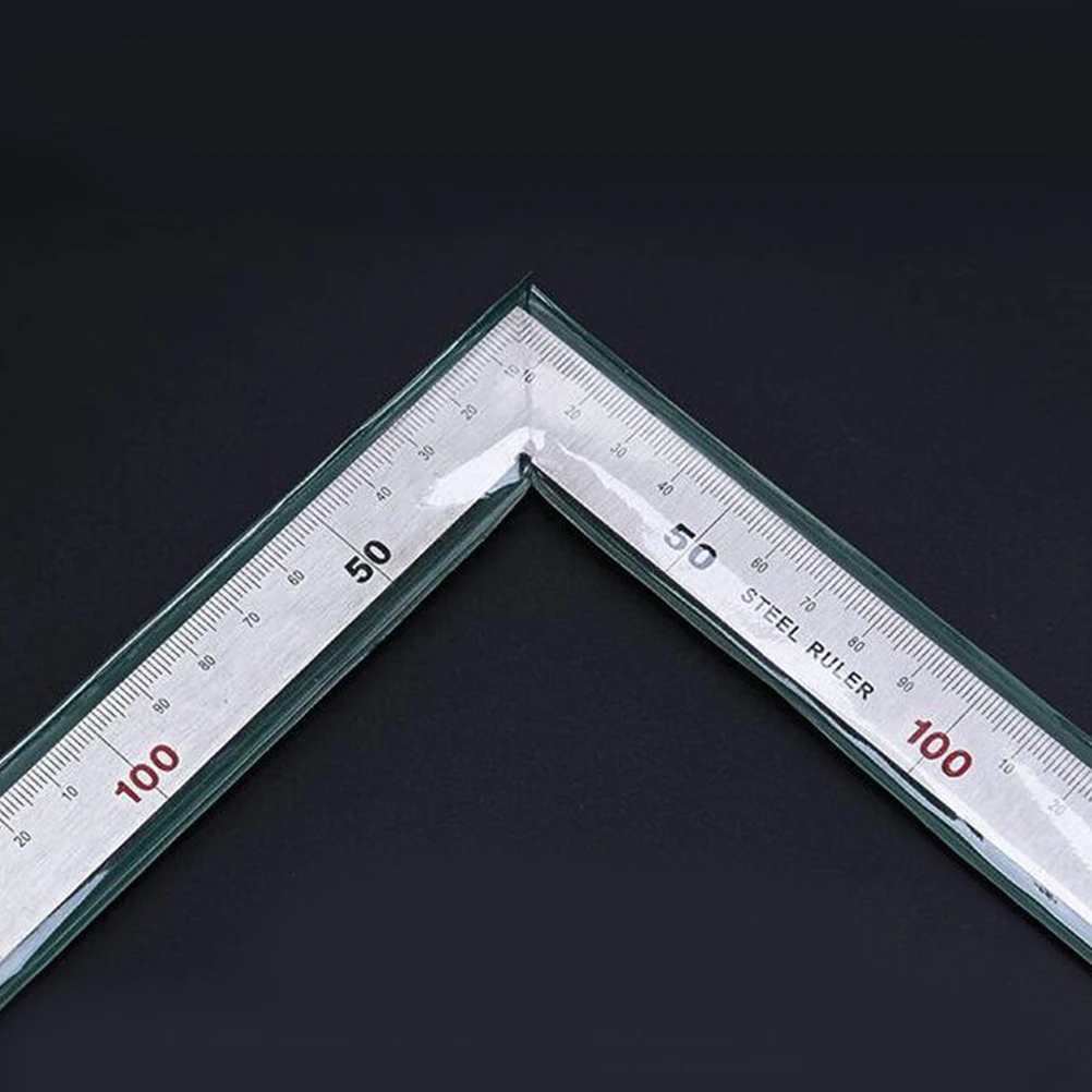 

Thickened Stainless Steel Right Angle Ruler Durable L-square Carpenters Tool Compact Lightweight Perfect for Woodworking DIY