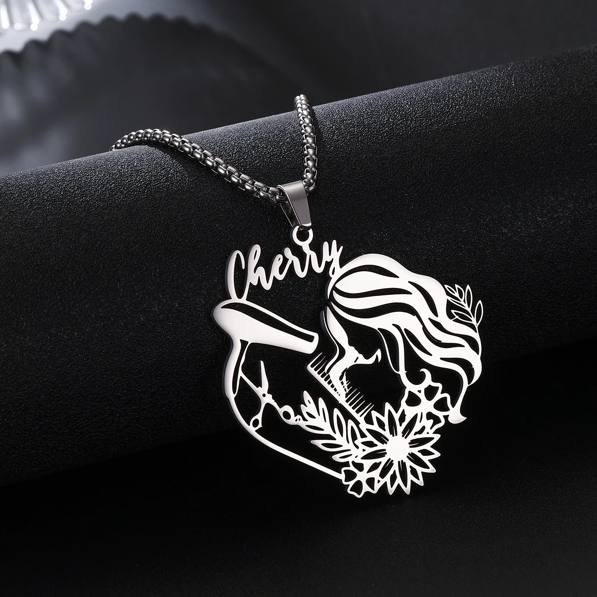 

Custom Name Necklace Personalized Silver Chain Stainless Steel Necklace For Women Man Customized Jewelry for Men Birthday Gift
