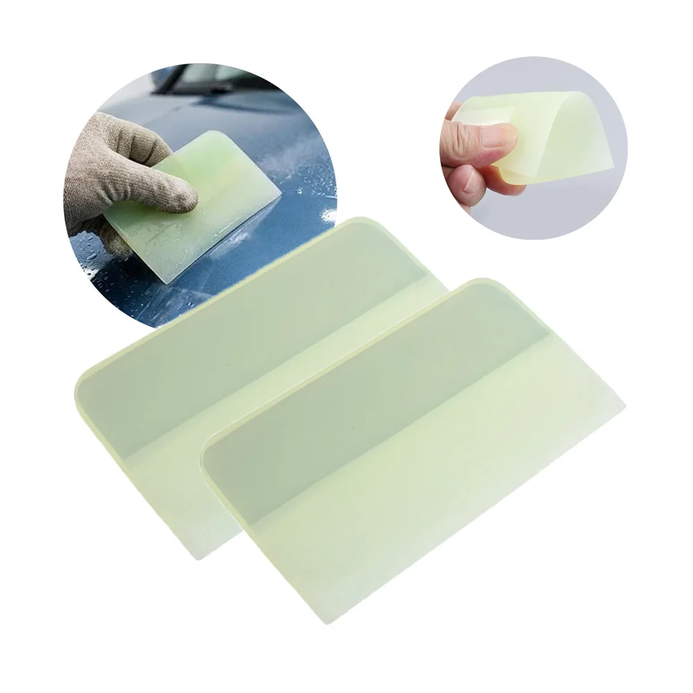 Car Film Wrapping Tool Soft Scraper for PPF Installation Window Tint Wallpaper Protective Vinyl Rubber Squeegee Car Glass Clean