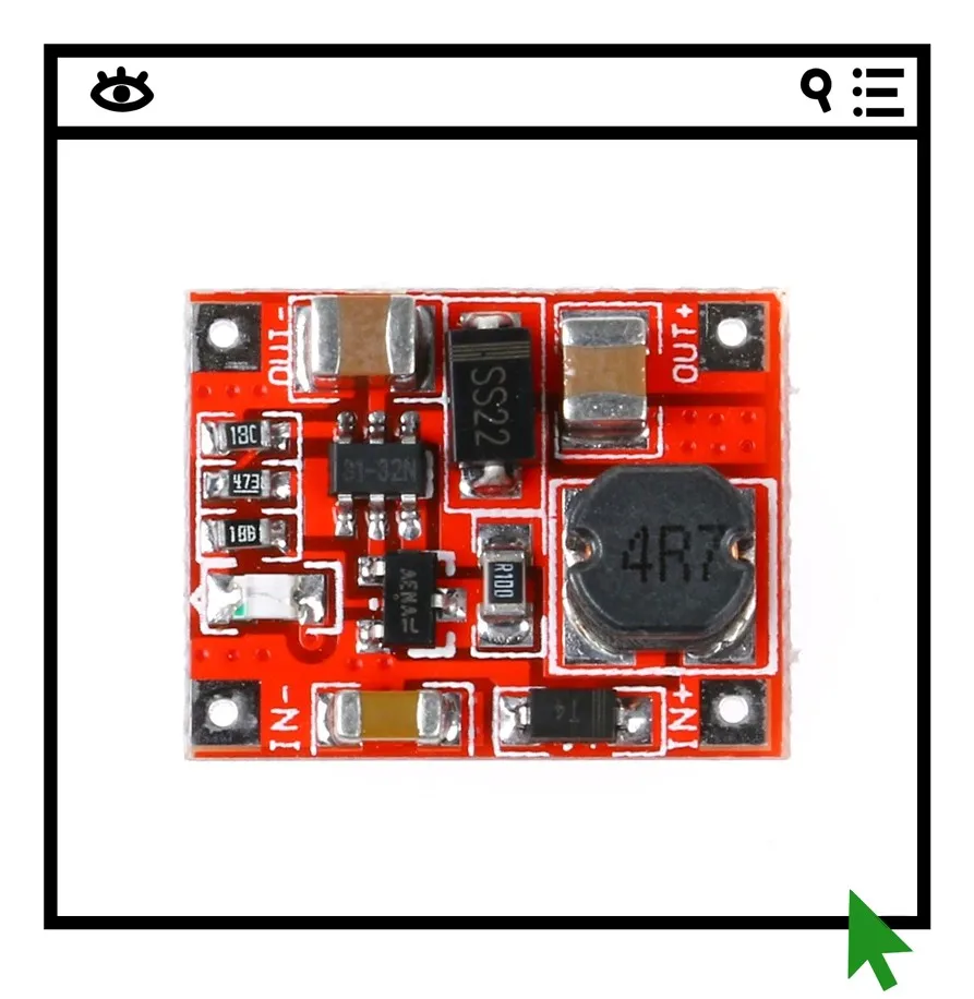 

Efficiency up to 96% DC-DC boost module 3V boost 5V 1A boost board circuit mini