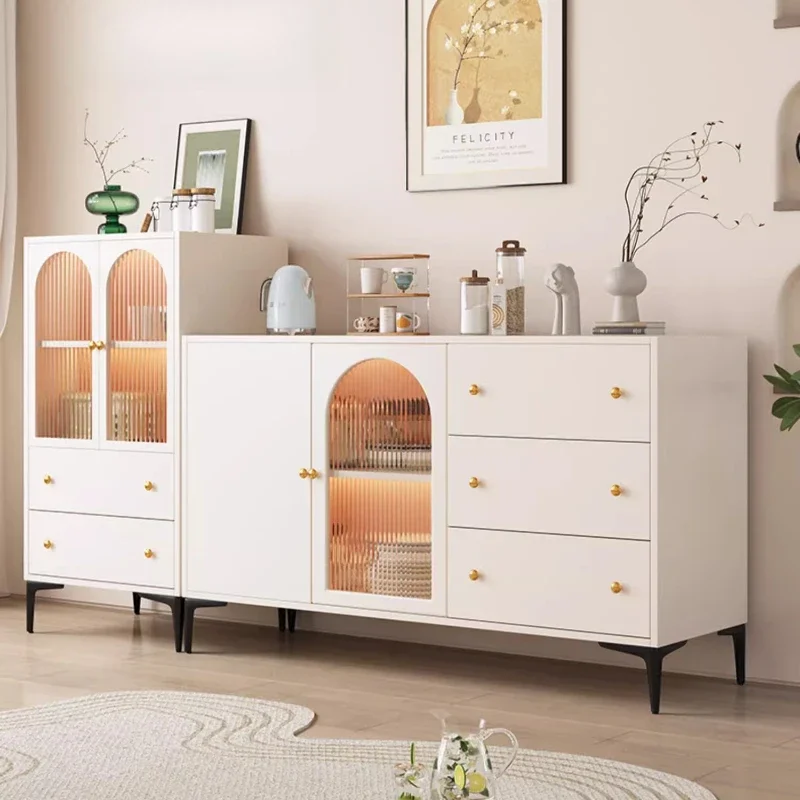 Single Waterproof Living Room Cabinets Rustic Drawers Glass Cabinets Display Space Saving Creative Vitrina Trendy Furniture