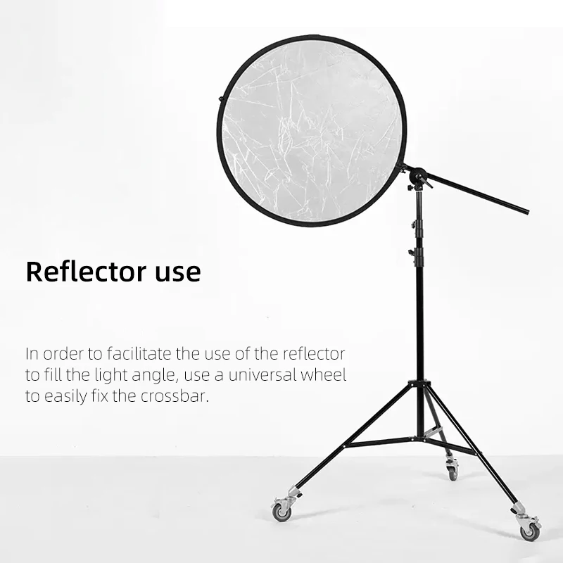 360 °   Giradischi rotante con braccio orizzontale e supporto per telefono - Ruota singola/doppia per adattatore per barra trasversale con supporto leggero