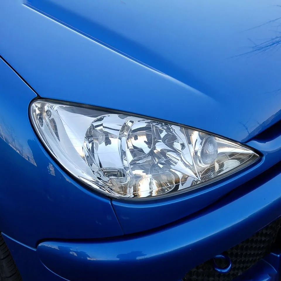 Für Peugeot 206 2004 2005 2006 2007 2008 Auto Front Scheinwerfer Abdeckung Transparent Lampenschirm Plexiglas Ersetzen Original Objektiv Shell