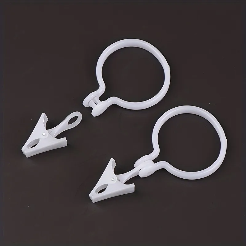 Curtain Buckle Clip, White Curtain Tie Buckles, Household Towel Sock Clothes Hanger Clip, Home Supplies