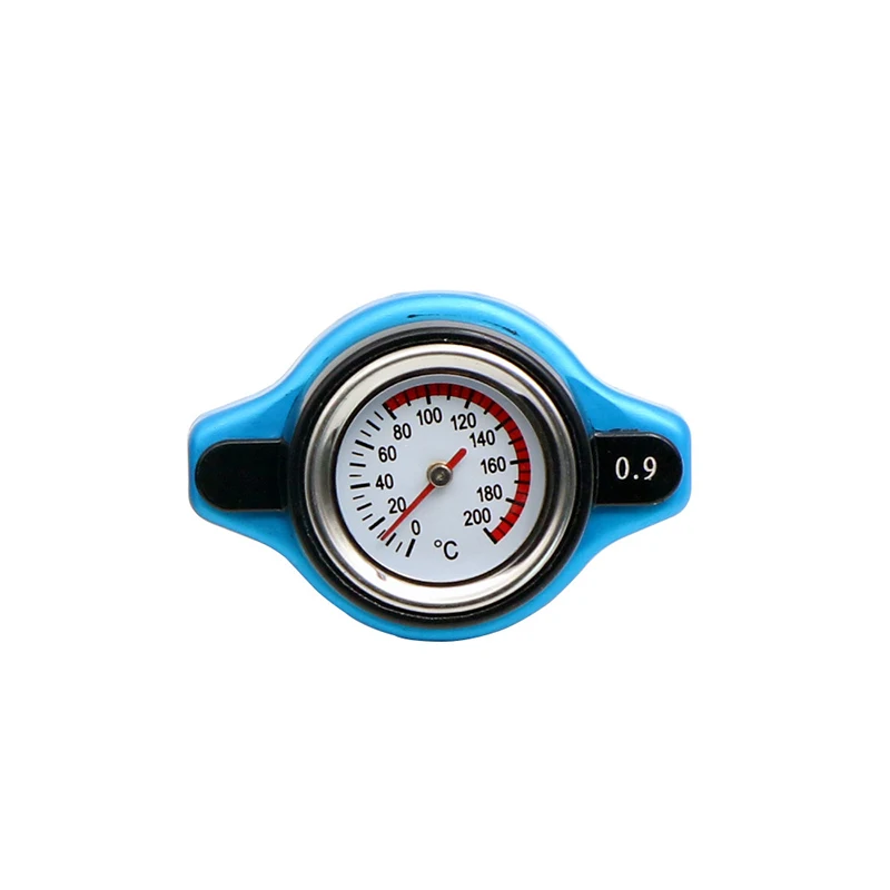 Racing Car Motorcycles Thermost Radiator Cap Cover Tank Cover Water Temp Gauge with Utility Safe 0.9 Bar/ 1.1 Bar/1.3 Bar