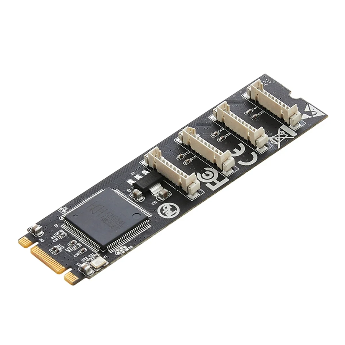 

N27R M.2 M+B Key to 4x RS232 Serial Adapter Card M.2 Expansion Card 4 Port Serial RS232 M.2 Controller Card for Desktop PC
