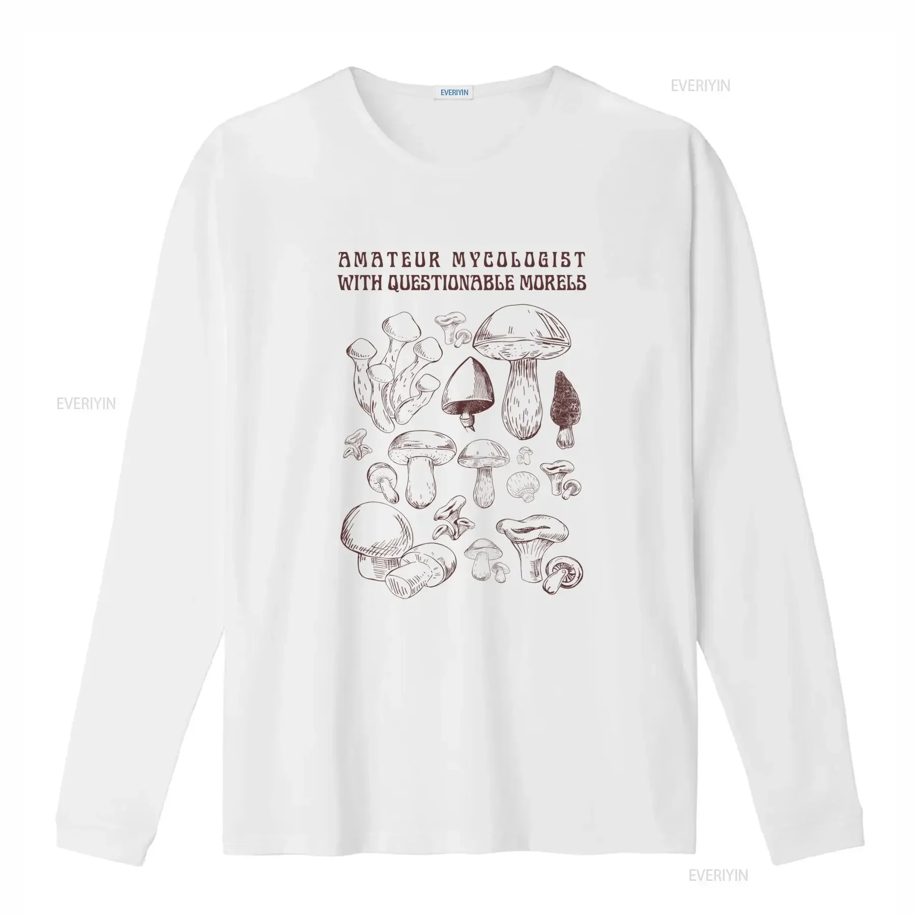 Mushroom T Shirt For Lover Y2K Fairycore Foraging Mycology Mycologist Amateur With Questionable Morels S Forestcore Goblincore