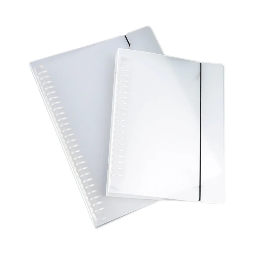 A5 B5  20/26 hole Transparent Notebook Cover Pp Plastic Binder Notebook Loose-leaf Binder Shell