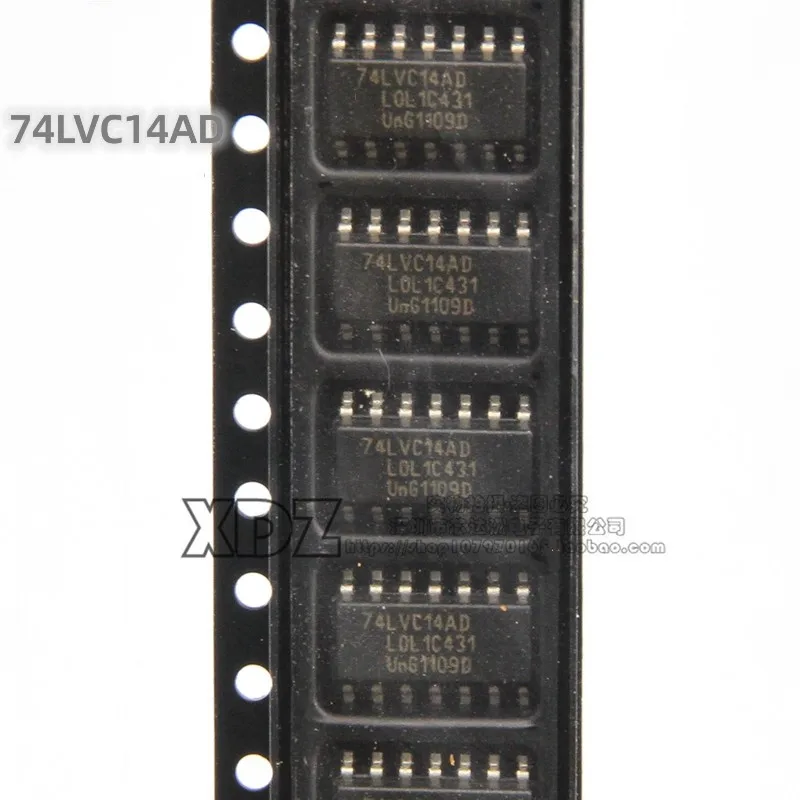 10pcs/lot 74LVC14AD 74LVC14A 74LVC14 SOP-14 package Original genuine Quad 2-input AND gate logic chip