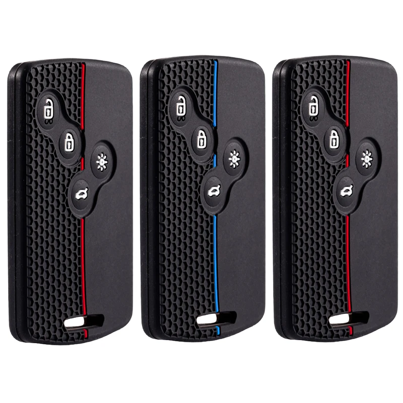 Silicone Key Case Accessories for Renault Duster Captur Clio Logan Megane Koleos Scenic Nema Fluence Zoe Accessories