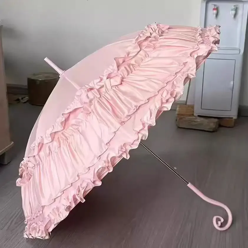 New Birdcage Arched Parasol Lace Lo Umbrella Lolita